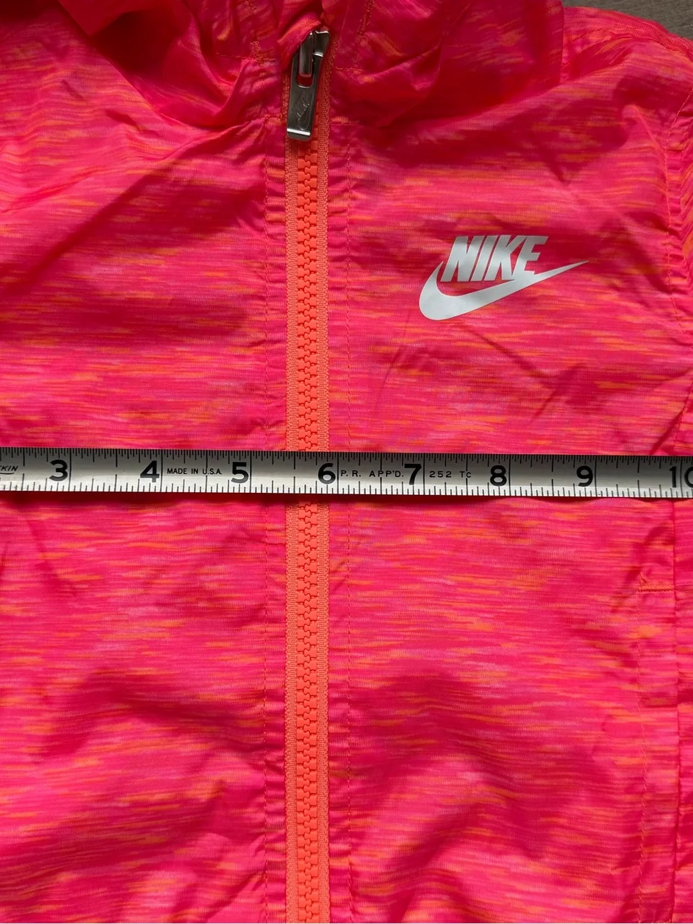 Nike toddler windbreaker in bright mango. 18 month. NWT
